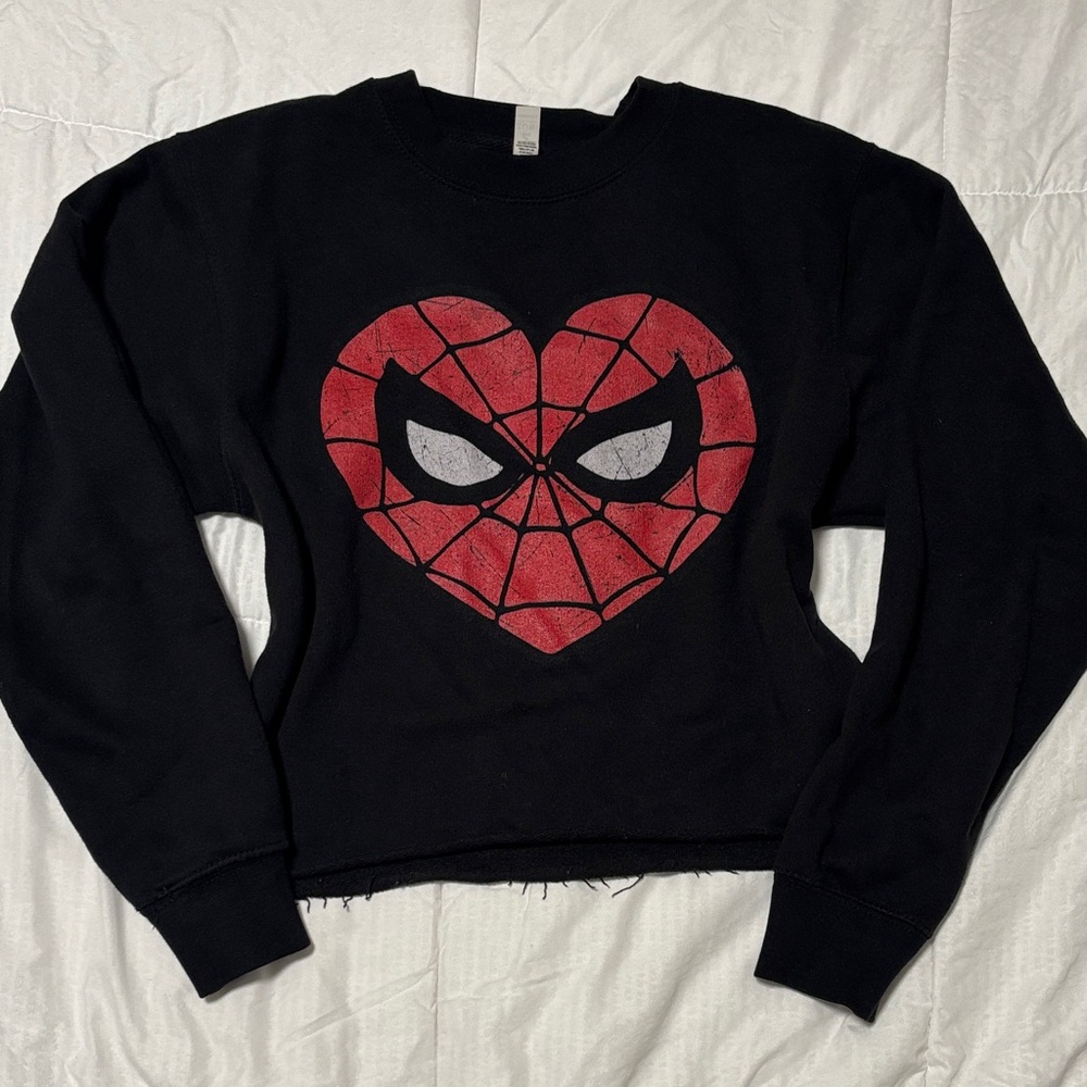 Stylish Black Spiderman Sweatshirt